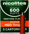 Nicolites Mediym Strength Menthol